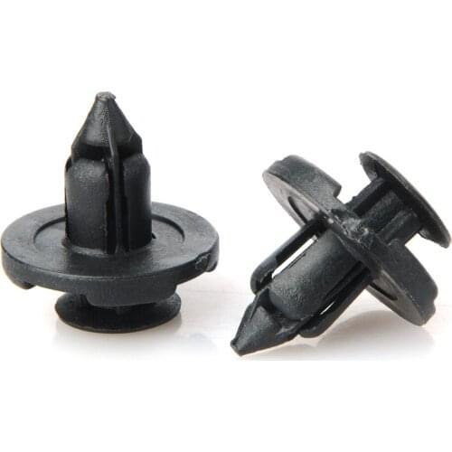 8mm Auto Bumper Mudguard Special Nylon Rivet Fastener For Nissan Livina TIIDA Sylphy Car interior Fixing Clips 100Pcs