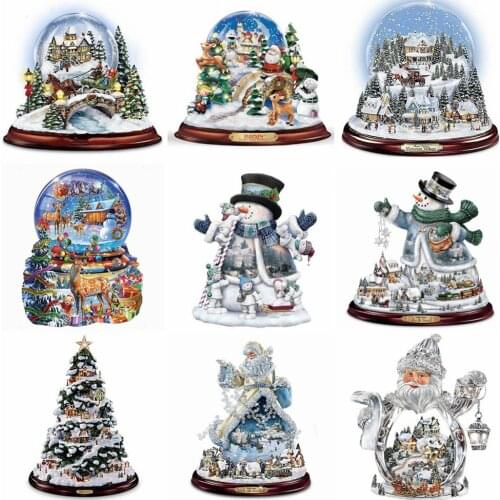 EverShine Diamond Embroidery Santa Claus Cross Stitch Diamond Painting Full Square Rhinestones Art Christmas Decoration For Home