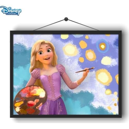 Disney 5D DIY Diamond Painting Princess Pastoral Style Illustration Diamond Embroidery Exclusive Handicraft Home Decoration