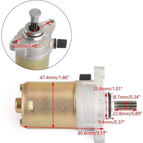 Artudatech Starter 9-Spline For Yamaha MBK YQ100 YN100 YA100 YW100 BWS Scooter 1997-2007 5FA-H1800-00 4VP-H1800-10 Motor Parts