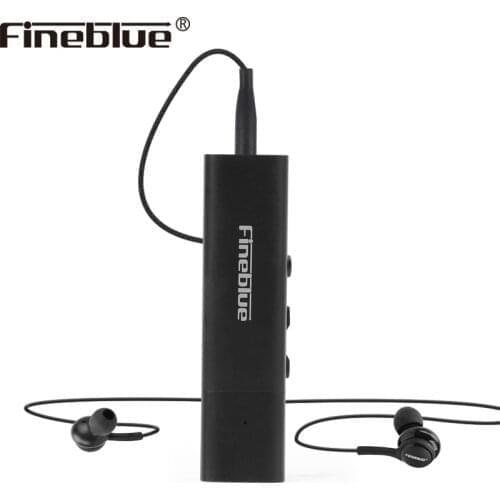 Fineblue newest W688 wired earphone and bluetooth 4.1 recevier portable wireless HIFi Bass Collar clip handsfree sports earbuds