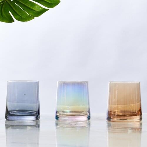 250ml Creative European-Style Starry Red Wine Whiskey Glass Flats Vodka Beer Steins Juice Cup Bar Household Drinking Utensils