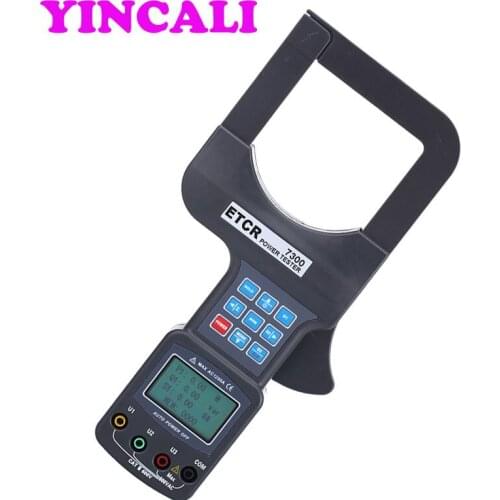 Fast Shipping Three Phase Power Tester ETCR7300 with Large Caliber Multi-function Power Meter Measuring AC 0.00mA~1200A, 0~600V