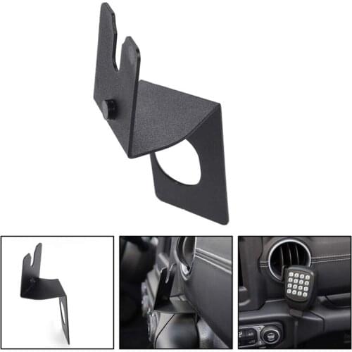 Cb Mic Holder Mount Hand Held Microphone Radio Walkie Talkie Bracket Mounting for Jeep Wrangler Jl 2018 2019 Car Accessories