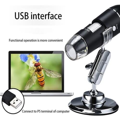 1600X 2MP 8 LED Digital Adjustable Microscope for Type-C/Micro USB Magnifier Electronic Stereo USB Endoscope For Phone PC