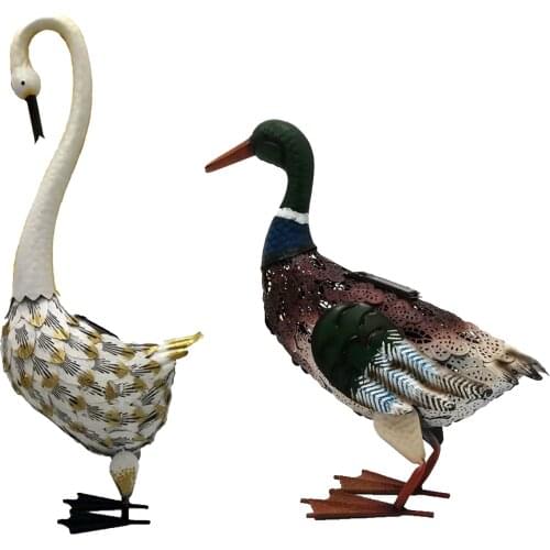 Art Garden Solar Animal Statue LED Light Decor Landscape Sculptures Standing