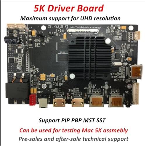 Quality DIY 5K universal HD driver board HDR Freesync edp VBO 60hz R9A18 LCD Panel driver board for LM270QQ1 LM270QQ2 DP1.2
