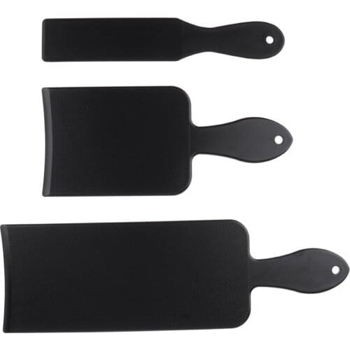 3 Lot Reusable Plastic Hair Dye Coloring Balayage Highlights Board Paddle Black