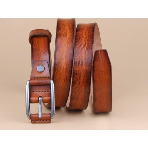 2017 full grain 100% genuine leather mens belts luxury hot designer belt high quality womens cowboy brown