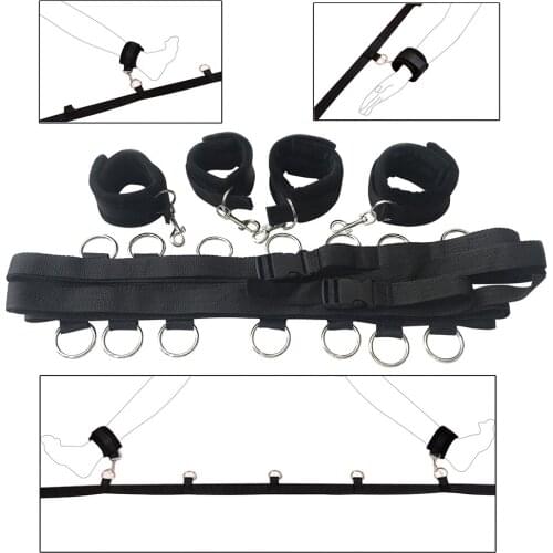 Adults Games Handcuffs Ankle Cuffs Bdsm Bondage Restraint Bondage Fetish Slave Under Bed Kit SM Chastity Erotic Products Couple