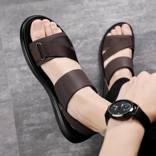 2021 New Men Trending Summer Outdoor Leisure Holiday Beach Luxury Sandals Fashion Brand Shoes Slippers Home Indoor Slides Bath