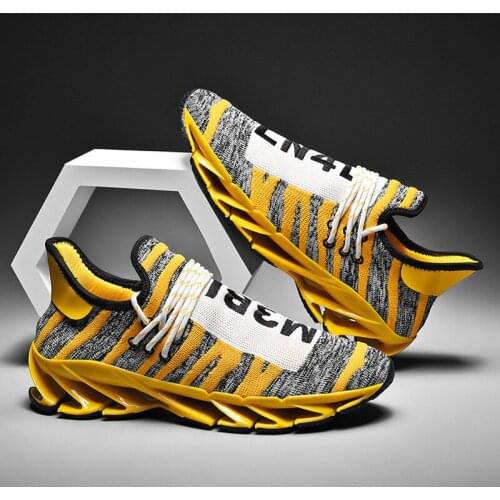 New Blade Men Running Shoes 2020 Cushioning Outdoor Walking Shoes High Quality Male Sock Snakers Colorful Training Zapatillas 48