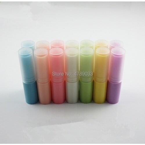 50/100pcs 4g 4ml Empty Lipstick Tube Plastic Lip Balm Container Small Cosmetic Lipstick Gloss Sub-bottling With Matted Cap