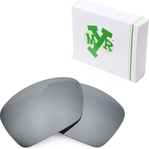Mryok POLARIZED Replacement Lenses for Oakley Plaintiff Squared Sunglasses Silver Titanium