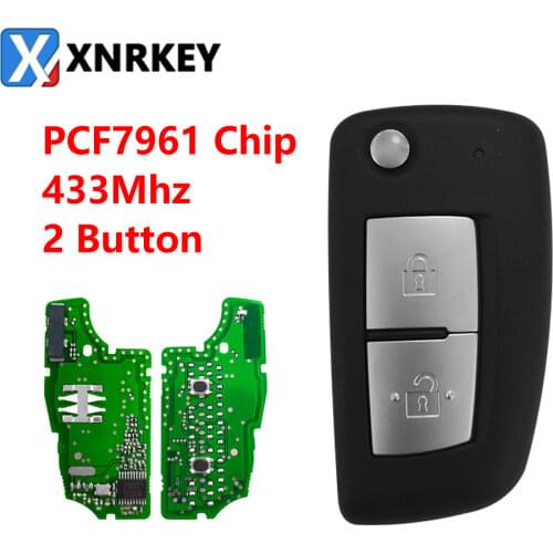 1Pcs)2 Buttons 433Mhz PCF7961M Flip Remote Key For Nissan Qashqai J11 Pulsar C13 Juke F15 X-Trail T32 Micra CWTWB1G767