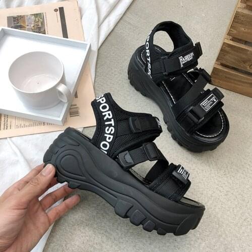 5CM Gladiator Platform Womens Sandals 2021 Summer Fashion Women Chunky Beach Sandal Denim Comfortable Sandalias Mujer Shoe