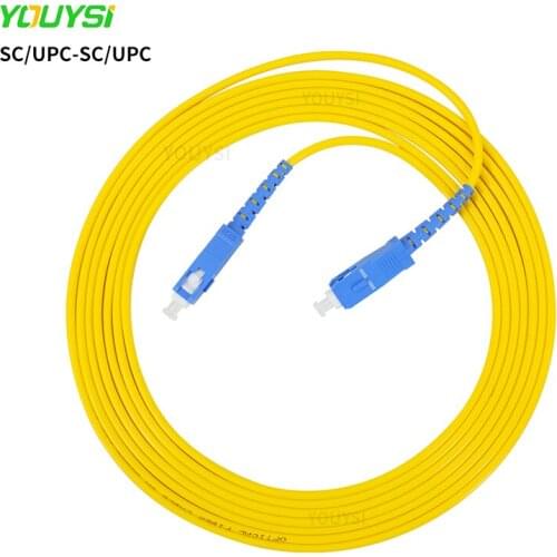 10PCS Simplex SC/UPC-SC/UPC fiber optic patch cord Cable 1m/2m/3m/5m/10m fiber optic jumper cable 2.0mm