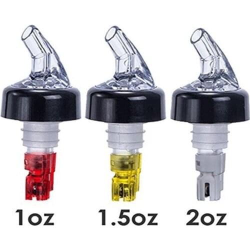 100pcs/lot 1oz 1.5oz 2oz Quantitative Wine Pourer Spout Wine Dispenser Liquor Oil Wine Bottle Pourer Decanter