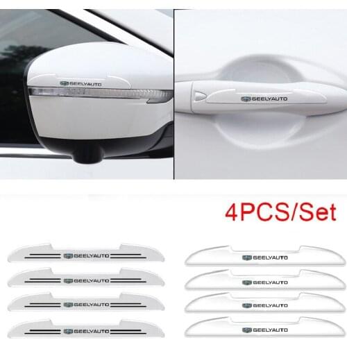4PCS Rearview Mirror Protection Decal for Geely Emgrand EC7 EC8 X7 7 GE GT EV8 EX7 Vision CK GE MK Bl King Kong Gx7 Car Sticker