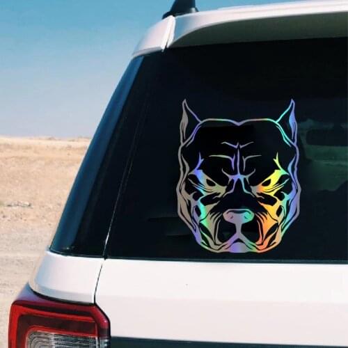 Car Sticker 3D 15*19cm dog pattern pit bull pitbull Stickers and Decals Funny Motorcycle Car Styling JDM Vinyl Stickers On Car