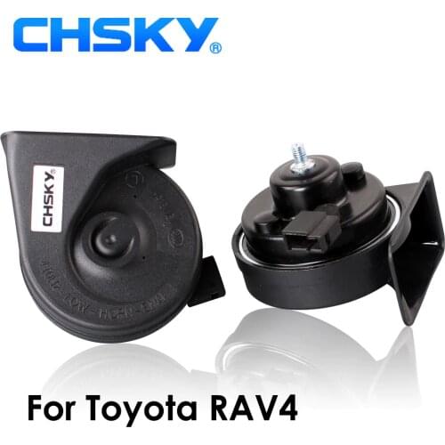 CHSKY Car Horn Snail type Horn For Toyota RAV4 2000 to NOW 12V Loudness 110-129db Auto Horn Long Life Time High Low Klaxon