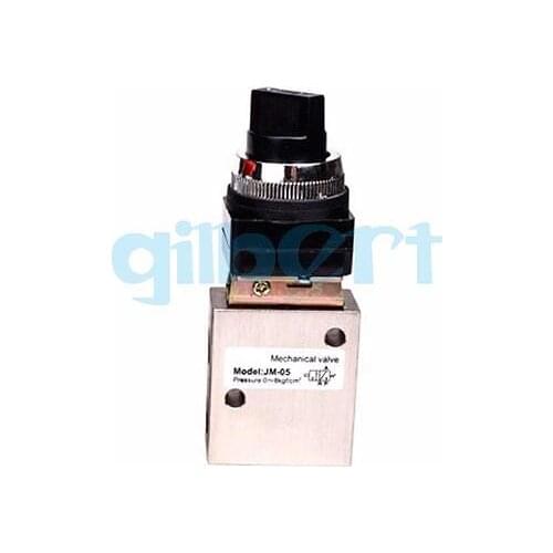 G1/4" 2 Position 3 Way Latching Knob Air Pneumatic Mechanical Valve JM-05
