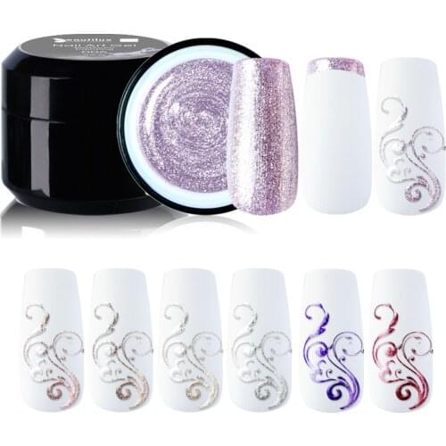 Beautilux Nail Art Platinum Painting Gel Professional Salon Nail Art Design Glitter Gel Varnish UV LED Nails Gels Lacquer 6g