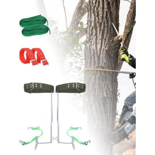 Tree Climbing Tool 2 Gears Stainless Steel Climbing Nails Claw Multifunction Anti-Slip Strap With Foot Buckle For Climbing Tool