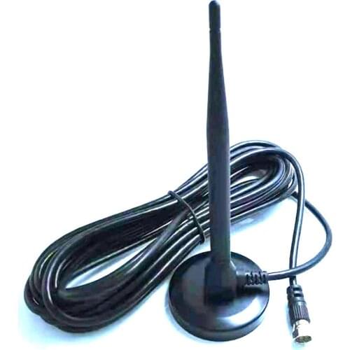 Indoor DTMB TV Antenna VHF UHF Magnetic Base 1.5m Cable, Compatible for DVB-T2 HDTV Easy to Install