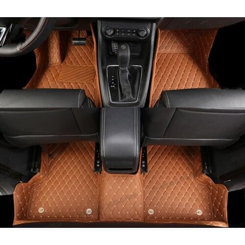 Lsrtw2017 leather car floor mats rug carpet interior accessories auto cover for mg6 mg 6 2010 2011 2012 2013 2014 2015 2016