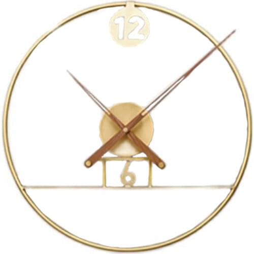 Creative Large Wall Clock Metal Silent Watch Big Pure Copper Luxury Clocks Wall Home Decor Home Living Room Decoration Gift Idea