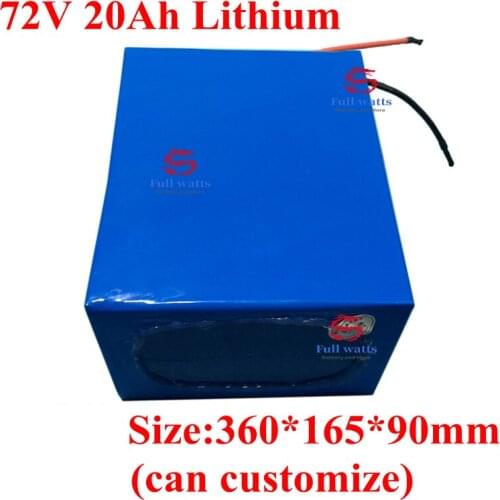 Power 72v 20Ah lithium li ion battery BMS 20S for 72v electric motorcycle e-scooter forklift++84V 5A Charger