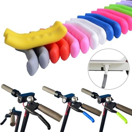 For Xiaomi mijia M365 PRO Sccoter Anti-slip Colorful Brake Handle Grips Silicone Gel Brake Handle Lever Cover Protector Sleeve