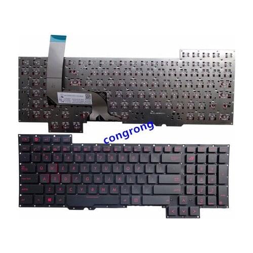 Laptop US English Keyboard for Asus G751 G751JM G751JT G751JY 0KNB0-E601RU00 ASM14C33SUJ442