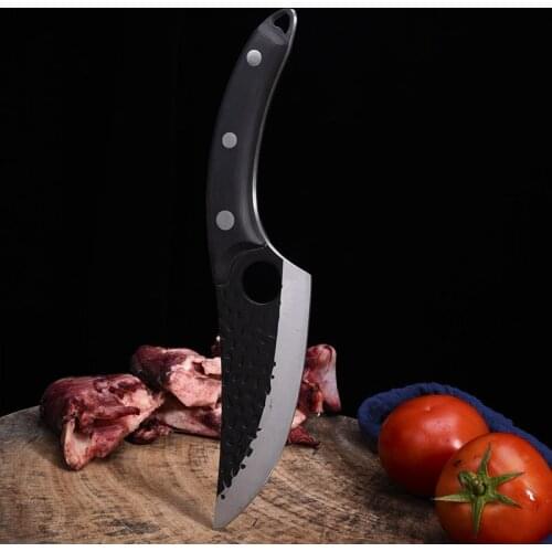 Bone cutting knife forging meat cutting knife outdoor small machete slaughtering dividing knife peeling pig butcher knife
