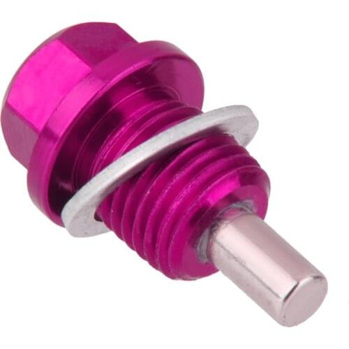 M14X1.5mm Anodized Engine Oil Pan/Transmission Drain Plug Purple