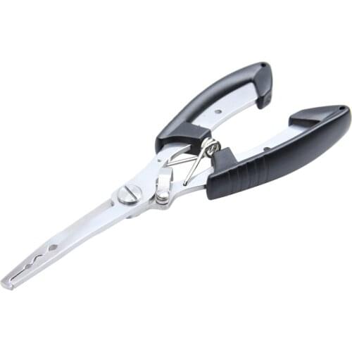 Fishing Pliers Scissors Line Cutter Remove Hook Tackle Stainless Steel Tool