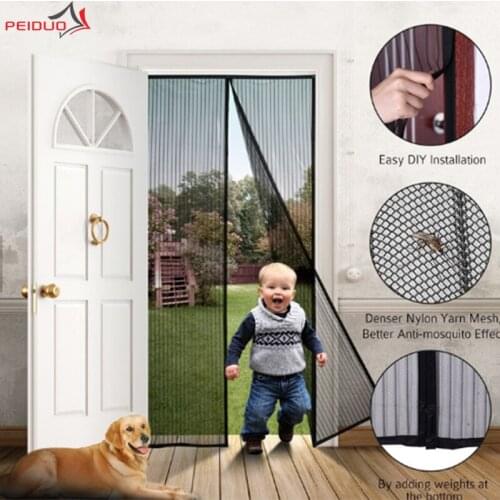 PEIDUO Anti Mosquito Nets Curtains for Doors Summer Anti Fly Bug Insect Magnetic Automatic Closing Screen Mesh Door Curtains