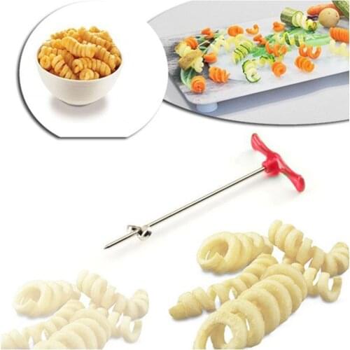 New Vegetables Spiral Knife Carving Tool Potato Carrot Cucumber Salad Chopper Manual Spiral Screw Slicer Cutter Spiralizer