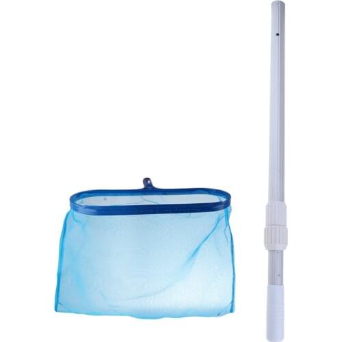 Swimming Pool Spa Cleaning Leaf Skimmer Net Fine Deeps Bag Telescopic Pole