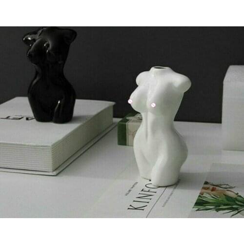 Vase Sexy Woman Body Dried Flower Simulation Flower Bouquet Resin Vase Flower Decoration Decoration Art Home Sculpture