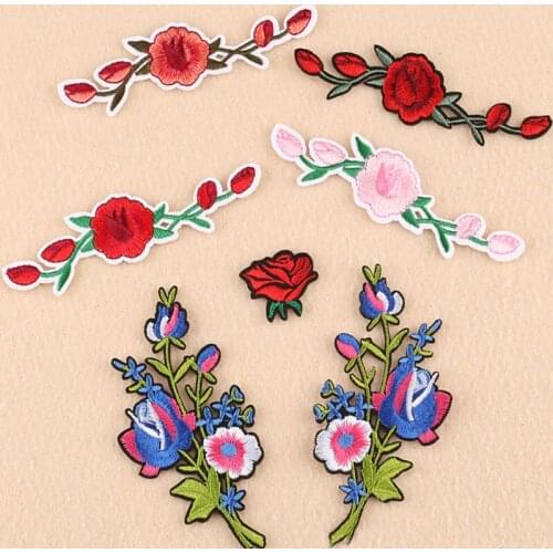 High End Fashio Flowers Embroidery Patch DIY Cloths Accessories Great Quality