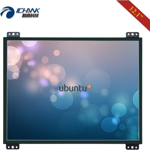 ZK120TC-DL2/12.1" inch 1024x768 Support Linux Ubuntu Raspbian Debian VGA Open Frame Embedded Touch LCD Screen PC Display Monitor