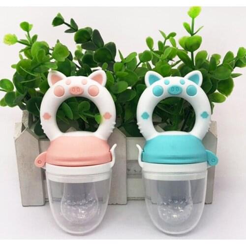 1Pcs Baby Nipple Fresh Food Grade Silicone Baby Pacifiers Feeder Cartoon Pig Pattern Nipple Teat Pacifier Feeding Infant Supplie