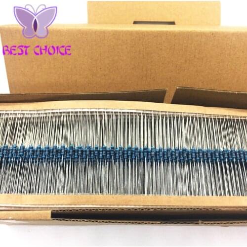 100pcs 100k ohm 1/4W 1K 10K 100k Metal Film Resistor 100k ohm 0.25W 1% ROHS