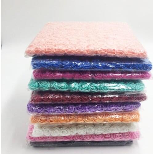 144pcs/bag MINI PE Multicolor fake foam rose Artificial flowers cheap christmas wreath decor for home wedding diy new Year gifts
