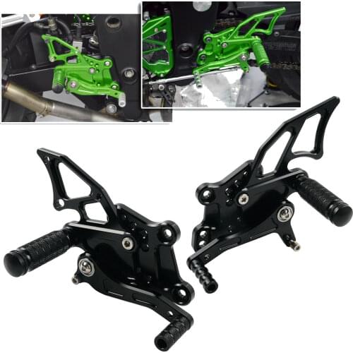 Motorcycle Adjustable Foot Pegs Rearsets Rear Set Footrest For Kawasaki Ninja 300 300R 2013 2014 2015 2016 2017