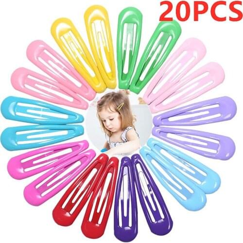 20PCS/Set Fashion Snap Hair Clip For Women Baby Girls Flower Butterfly Hair Pin Barrettes Girls Hairpins Hair Accessories
