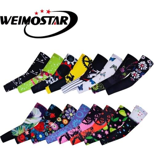 2018 Pro Cycling Arm Warmers Summer Sports MTB Road Bike Arm Sleeve UV Protection Outdoor Sport Basketball Bicycle Arm Sleeves