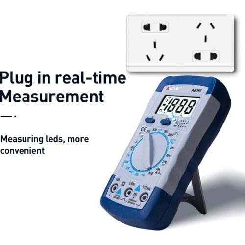 A830L Multi Function LCD Digital Multimeter AC Spannung Diode Freguency Multitester Electrical Instrument Tester Display